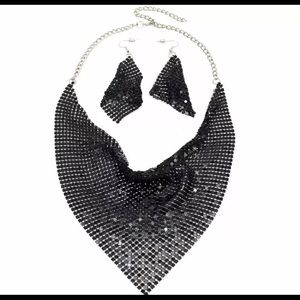 Jewelry Set Choker Necklaces Earrings Fashion